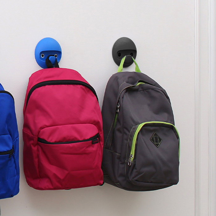 Emuca Cintre mural Napier, Peint en noir, Plastique