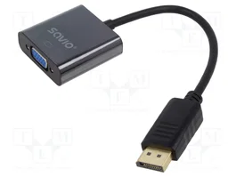 SAVIO Convertisseur DisplayPort vers D-Sub 15pin HD 0,2 m CL-90/B