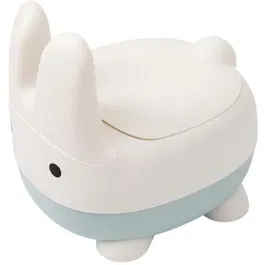 Thermobaby Pot d'apprentissage ludique Lapin - Cuvette amovible, couvercle et assise stable antidérapante