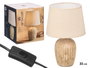 Giftdecor Lampe Vieillie Rayures Verticales 34 cm Céramique Marron E27 IP20 22.5 x 22.5 cm (Set de 6)