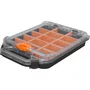 Worx by Keter Demi-organisateur Stack N Roll 33 x 24 x 8 cm, Noir - Rangement compact pour outils et accessoires