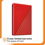 Disque dur Western Digital My Passport Rouge 2 TB HDD