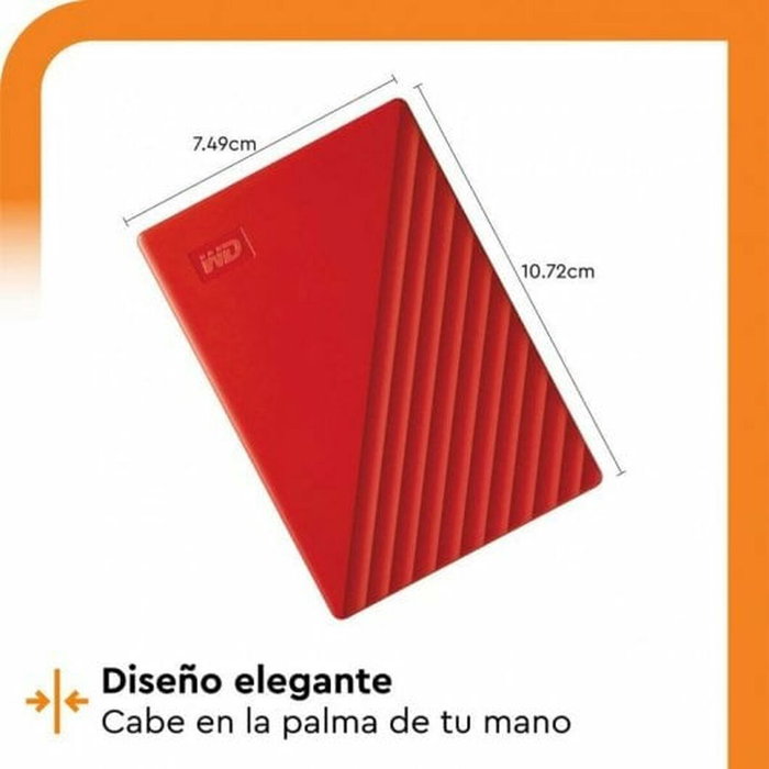 Disque dur Western Digital My Passport 2 TB Rouge Disque dur Western Digital My Passport 2 TB Rouge