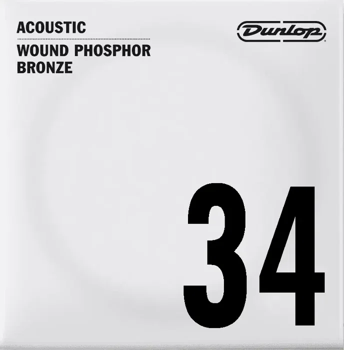 Dunlop 92/8 Phosphor Bronze .034 Corde Acoustique Dunlop 92/8 Phosphor Bronze .034 Corde Acoustique