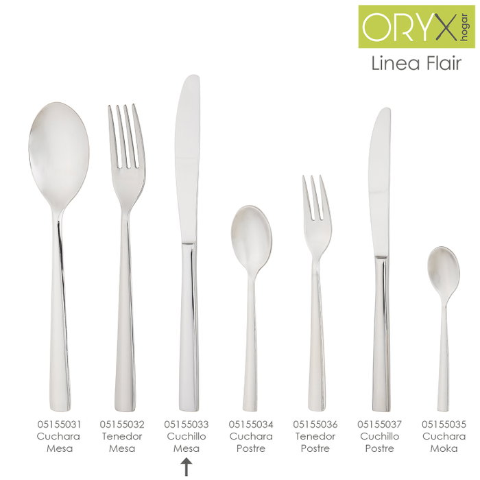 ORYX Couteau de table Flair 213 mm ORYX Couteau de table Flair 213 mm