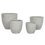 Home ESPRIT Cache-pot Gris Magnésium (Lot de 4 unités)