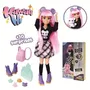 Simba Kawaii Hi Cora - Poupée mannequin articulée à coiffer avec tenue et nombreux accessoires, animal de compagnie souris Kurumi - 12 articulations - Dès 4 ans