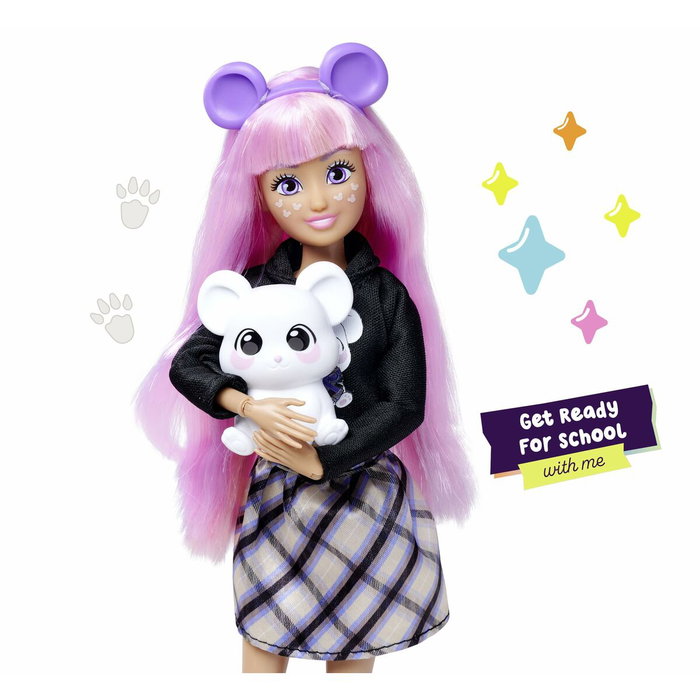 Simba Kawaii Hi Cora - Poupée Mannequin Articulée avec Accessoires et Souris