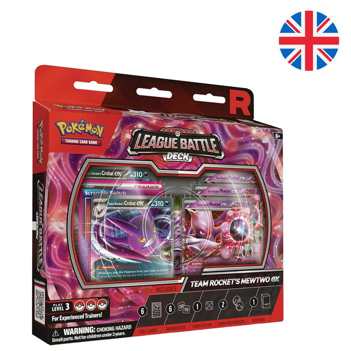 Pokémon - Jeu de cartes League Battle Deck Team Rockets Mewtwo Ex - Version anglaise - À partir de 6 ans Pokémon - Jeu de cartes League Battle Deck Team Rockets Mewtwo Ex - Version anglaise - À partir de 6 ans