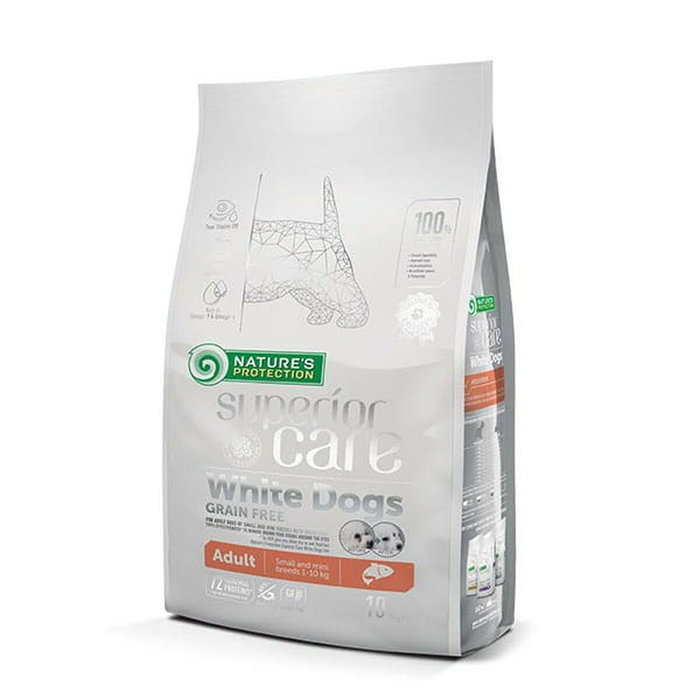 Nourriture NATURE'S PROTECTION Superior Care White Dogs Saumon 10 kg Nourriture NATURE'S PROTECTION Superior Care White Dogs Saumon 10 kg