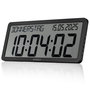 Kienzle Horloge Murale Radio-Commandée avec Affichage de la Date Noir