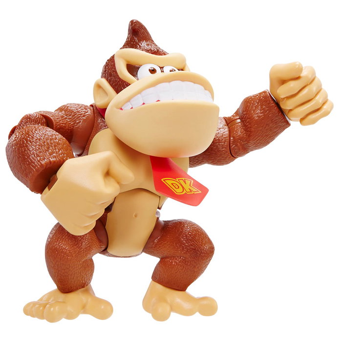 Jakks Pacific - Figurine Deluxe Super Mario de Donkey Kong de 15 cm articulée (10 points) - Produit officiel Nintendo - Réf. 76198-4L
