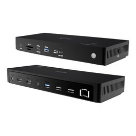 i-tec Docking Station 12 en 1 Thunderbolt 4 8K Triple Écran Power Delivery 96 W USB-C HDMI Ethernet 2.5G CAINTGDUAL4KDOCPD