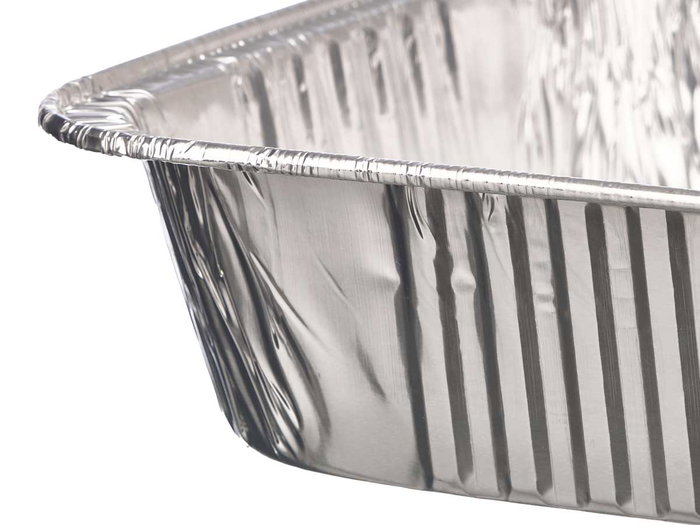 Kinvara Lot de 3 plateaux rectangulaires en aluminium 32x26 cm – Argent (Set de 24)