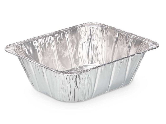 Kinvara Lot de 3 plateaux rectangulaires en aluminium 32x26 cm – Argent (Set de 24)