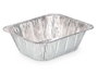 Kinvara Lot de 3 plateaux rectangulaires en aluminium 32x26 cm – Argent (Set de 24)