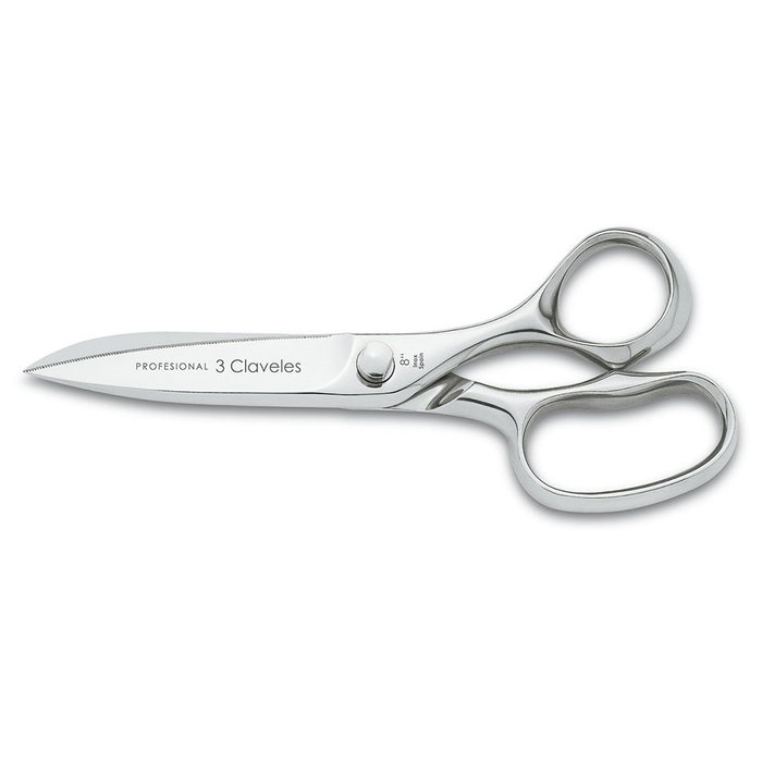 3 Claveles Tijeras de cocina clásica profesional de acero inoxidable, 20 cm 3 Claveles Tijeras de cocina clásica profesional de acero inoxidable, 20 cm