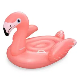 Bestway Bouée Flamant Rose à chevaucher pour adultes Flamenco - 168 x 120 cm - Bouée gonflable PVC pour piscine, plage, extérieur