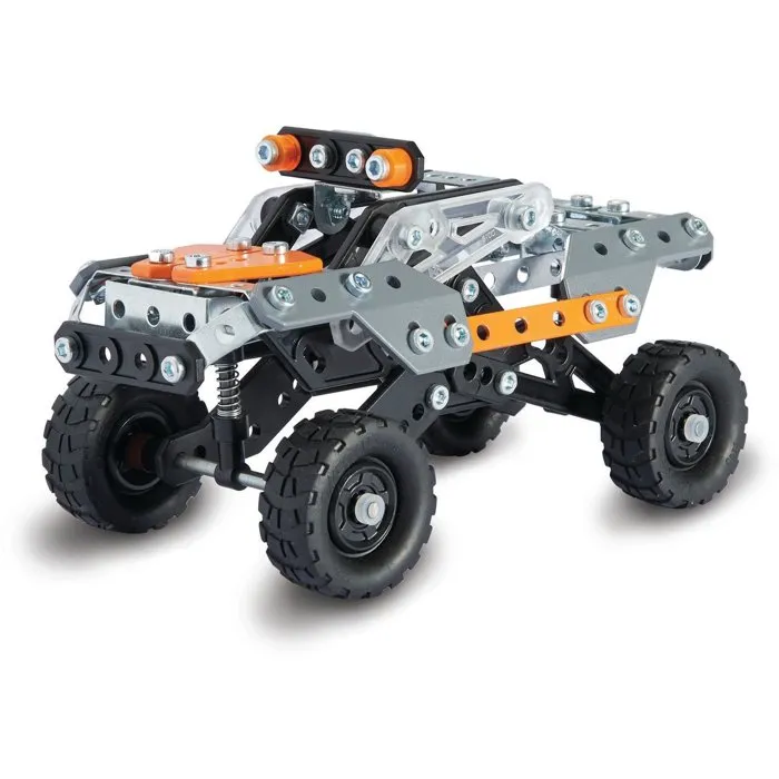 Meccano Coffret de Construction Race Truck 10 en 1 - APM11115 - Jeu de Construction Educatif avec 10 Modeles de Camions de Course