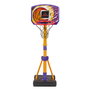 VTech Panier de basket avec panneau électronique, 3 modes de jeu interactifs, hauteur ajustable 88-120 cm, pliable, 80-571422