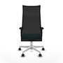 Piqueras y Crespo Chaise de Bureau Albacete Turquoise et Noir