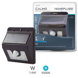 HomePluSS Applique solaire LED Calimo avec capteur de mouvement et crépusculaire, 1,6W, 6500K
