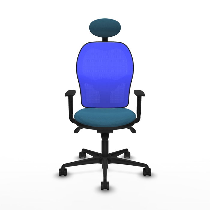 Chaise de Bureau avec Appui-tête Jorquera Piqueras y Crespo 1D036N1 Bleu Vert pétrole