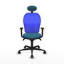 Chaise de Bureau avec Appui-tête Jorquera Piqueras y Crespo 1D036N1 Bleu Vert pétrole