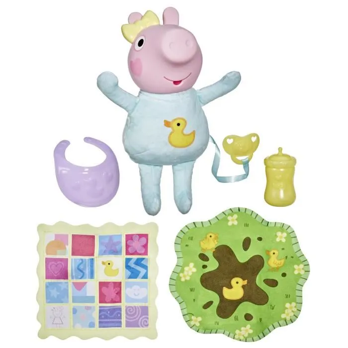 Hasbro Peppa Pig Gros Câlins Evie - Poupée Interactive Peluche avec 4 Accessoires et 20+ Sons, Personnage Série TV dès 3 ans Hasbro Peppa Pig Gros Câlins Evie - Poupée Interactive Peluche avec 4 Accessoires et 20+ Sons, Personnage Série TV dès 3 ans