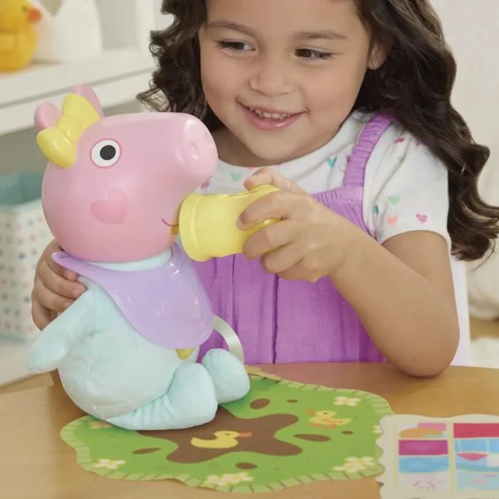 Hasbro Peppa Pig Gros Câlins Evie - Poupée Interactive Peluche avec 4 Accessoires et 20+ Sons, Personnage Série TV dès 3 ans Hasbro Peppa Pig Gros Câlins Evie - Poupée Interactive Peluche avec 4 Accessoires et 20+ Sons, Personnage Série TV dès 3 ans