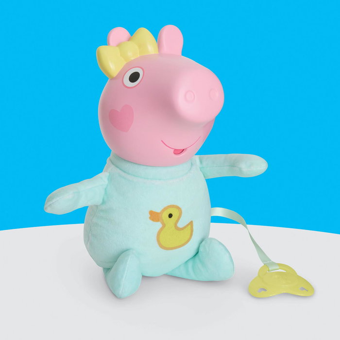Hasbro Peppa Pig Evie, Poupée Interactive Gruñidos y Abrazos avec Accessoires, Sons et Câlins, 20+ Réactions, Figurine pour Enfants Dès 3 ans, Réf. G1637