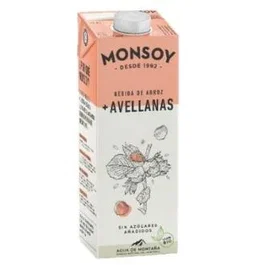 Monsoy Boisson Végétale Riz Noisette 1L Lot de 6