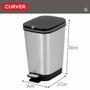 Poubelle Curver Gris Plastique 6 L (5 Unités)