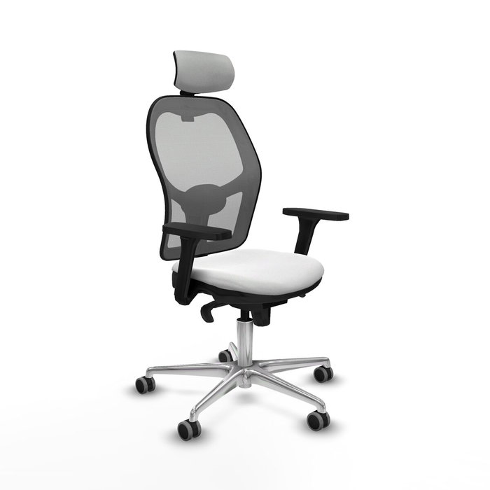 Piqueras y Crespo 3D086G2 Chaise de Bureau avec Appui-tête Blanc Piqueras y Crespo 3D086G2 Chaise de Bureau avec Appui-tête Blanc