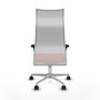 Piqueras y Crespo Chaise de bureau Albacete orange foncé et blanc