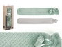 GIFTDECOR Bouillotte à eau longue 2L avec housse peluche Vert-Gris