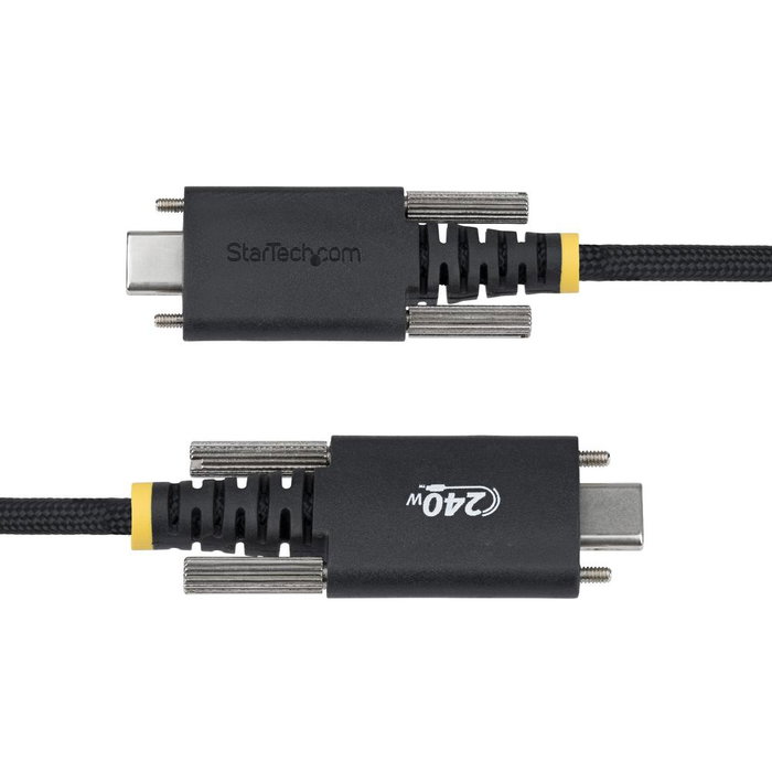 Startechcom Câble USB-C vers USB, 2m, Charge 240W, Verrouillage à Vis