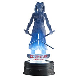 Hasbro Star Wars Th Black Serie Holocomm Collection Figure Ahsoka Tano F8322 - 15 cm avec Disque Holographique Lumineux - Multilingue