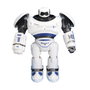 Tachan Robot télécommandé RC avec infrarouge, fonction danse et combat, 8 missiles ventouse, batterie rechargeable USB, couleur bleue, 6 ans et plus