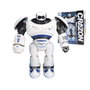 Tachan Robot télécommandé RC avec infrarouge, fonction danse et combat, 8 missiles ventouse, batterie rechargeable USB, couleur bleue, 6 ans et plus