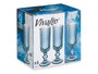 Vivalto Flûte à Cava Bleu Foncé Rayures 160 ml Verre 6x18,5x6 cm (Set de 24)