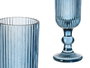 Vivalto Flûte à Cava Bleu Foncé Rayures 160 ml Verre 6x18,5x6 cm (Set de 24)
