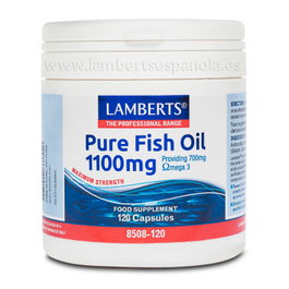 LAMBERTS Huile de Poisson Pur Oméga 3 Haute Puissance 1100 mg