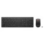 Lenovo Essential Wireless Keyboard and Mouse Kit Teclado QWERTY Ratón 1600 DPI USB Receptor Nano Français