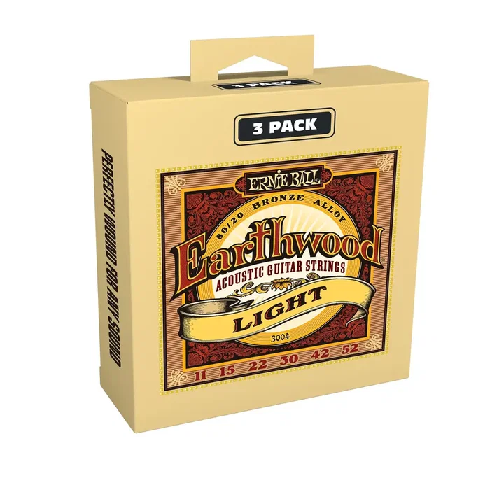 Ernie Ball Earthwood 80/20 Bronze Light 11-52 Tripack (3) Ernie Ball Earthwood 80/20 Bronze Light 11-52 Tripack (3)