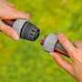 Gardena Réparateur de tuyau 3/4 pouce, 19 mm, gris, polypropylène, antigel, anti-UV, blister