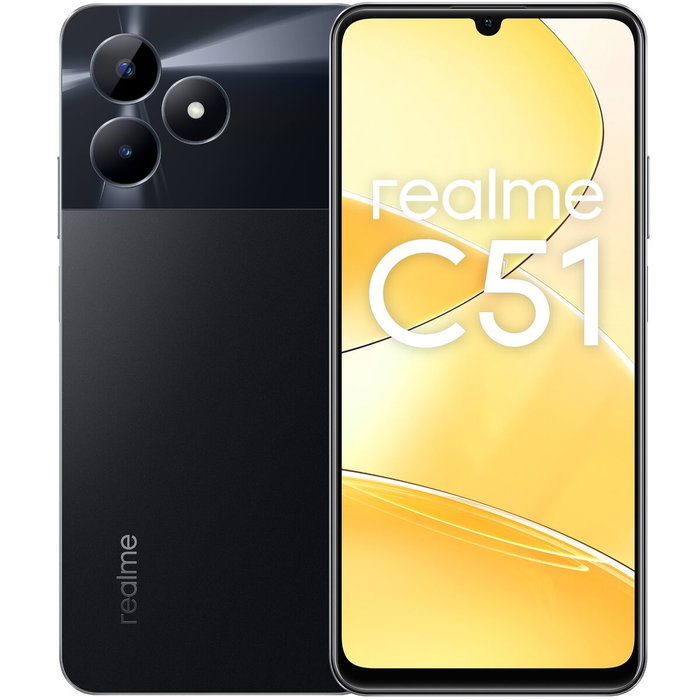 Smartphone Realme C51 6,7" Octa Core 6 GB RAM 256 GB Noir