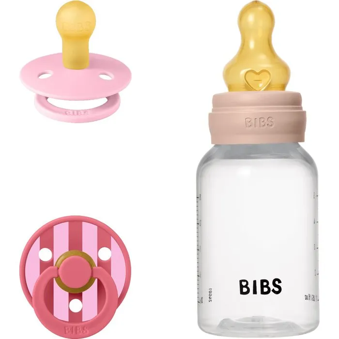 BIBS Coffret cadeau bébé Baby Sprinkle - Embout rond - T1 - Blush BIBS Coffret cadeau bébé Baby Sprinkle - Embout rond - T1 - Blush