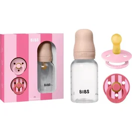 BIBS Coffret cadeau bébé Baby Sprinkle - Embout rond - T1 - Blush