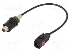 PER.PIC. Câble coaxial RG174 Fakra A femelle vers RAKU II mâle droit, 0,15m
